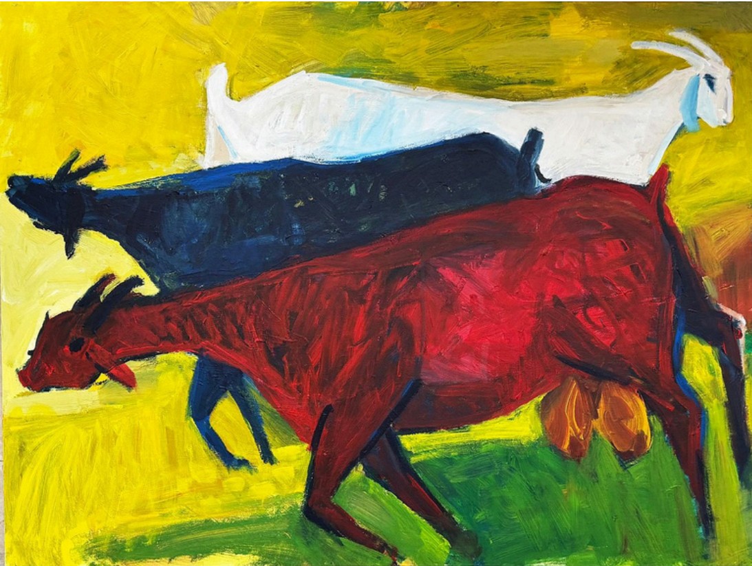 Mohammed Al Hawajri AlHawajri Animal, 2024 Acrylic on canvas 75X100 cm
