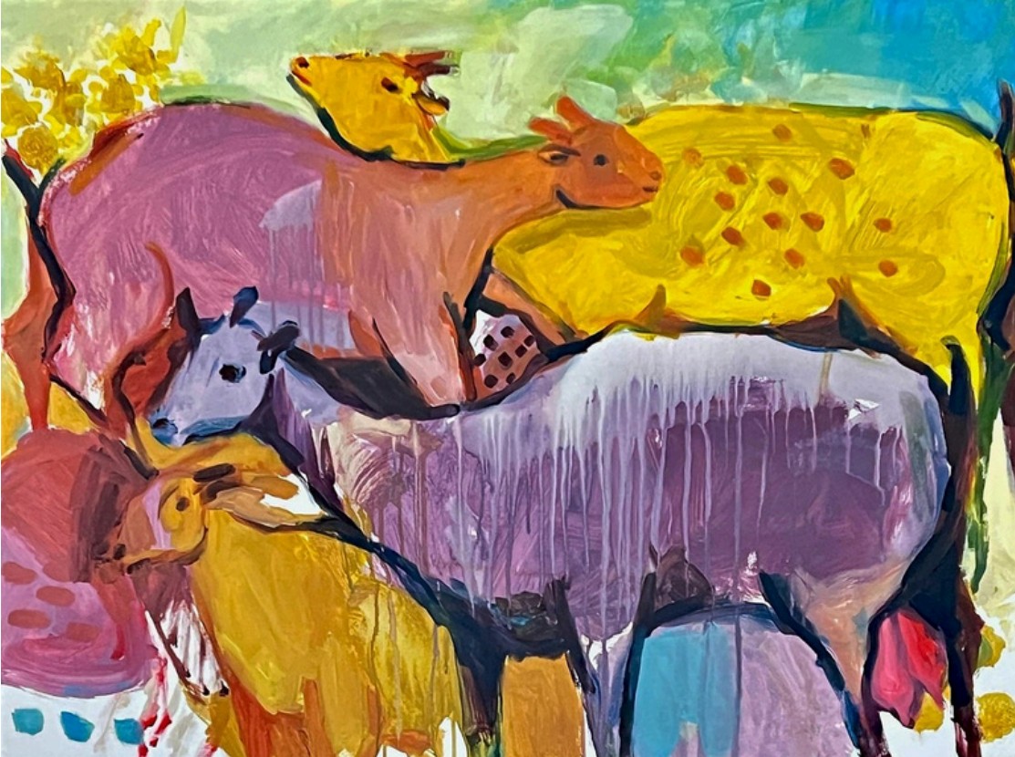 Mohammed Al Hawajri AlHawajri Animal, 2024 Acrylic on canvas 75X100 cm