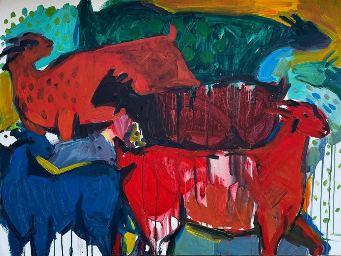 Mohammed Al Hawajri AlHawajri Animal, 2024 Acrylic on canvas 75X100 cm