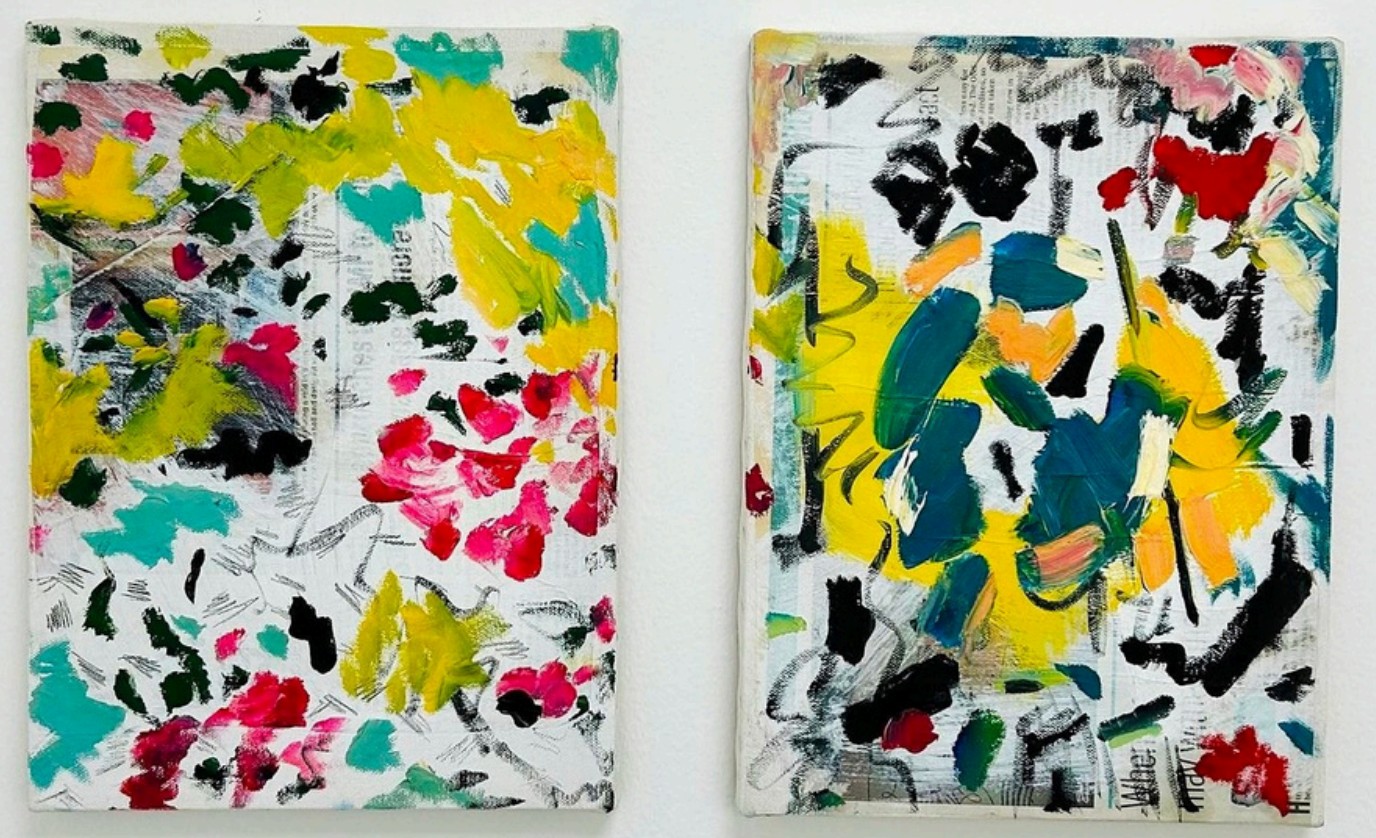 Tala Worrell Magical thinking, 2020 Oil & Paper on Canvas 30 X 20 cm