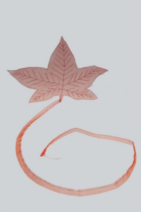 Title: Leaf 1 Year: 2018 Mediums: Fabric Size: 50 cm x 200 cm