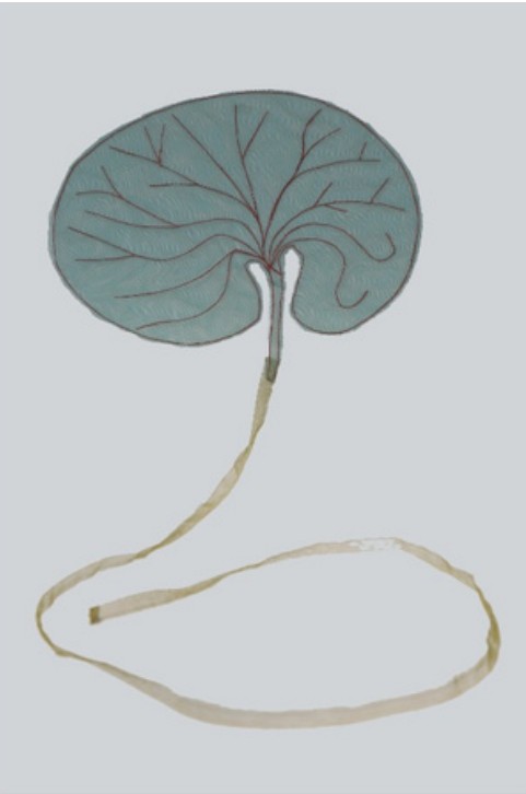 Title: Leaf 2 Year: 2018 Mediums: Fabric Size: 50 cm x 200 cm