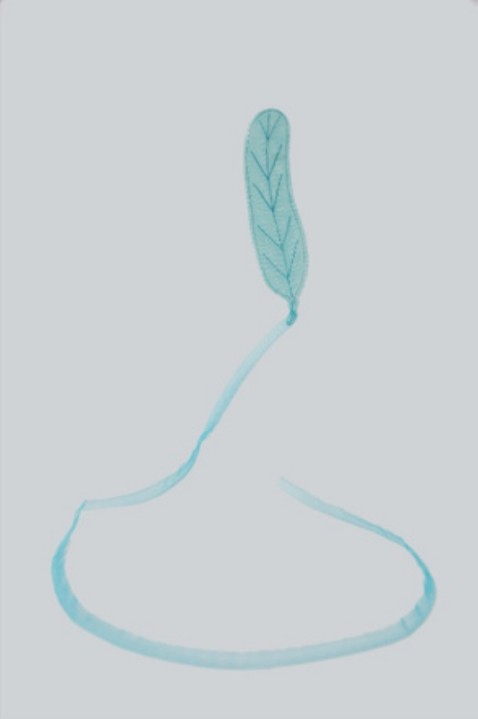 Title: Leaf 9 Year: 2018 Mediums: Fabric Size: 30 cm x 200 cm