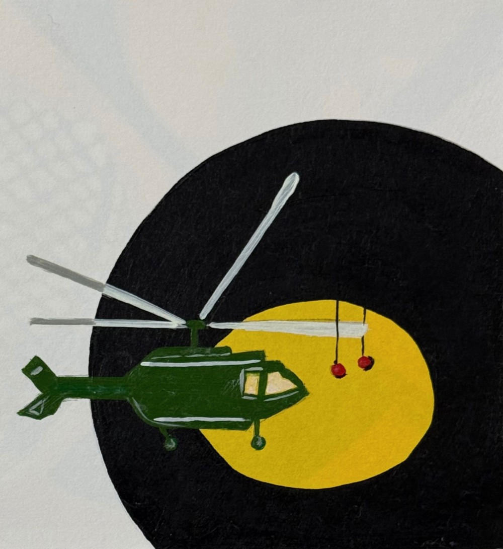 Dina Mattar Memories , 2023 Acrylic on canvas 15x15 cm Sold