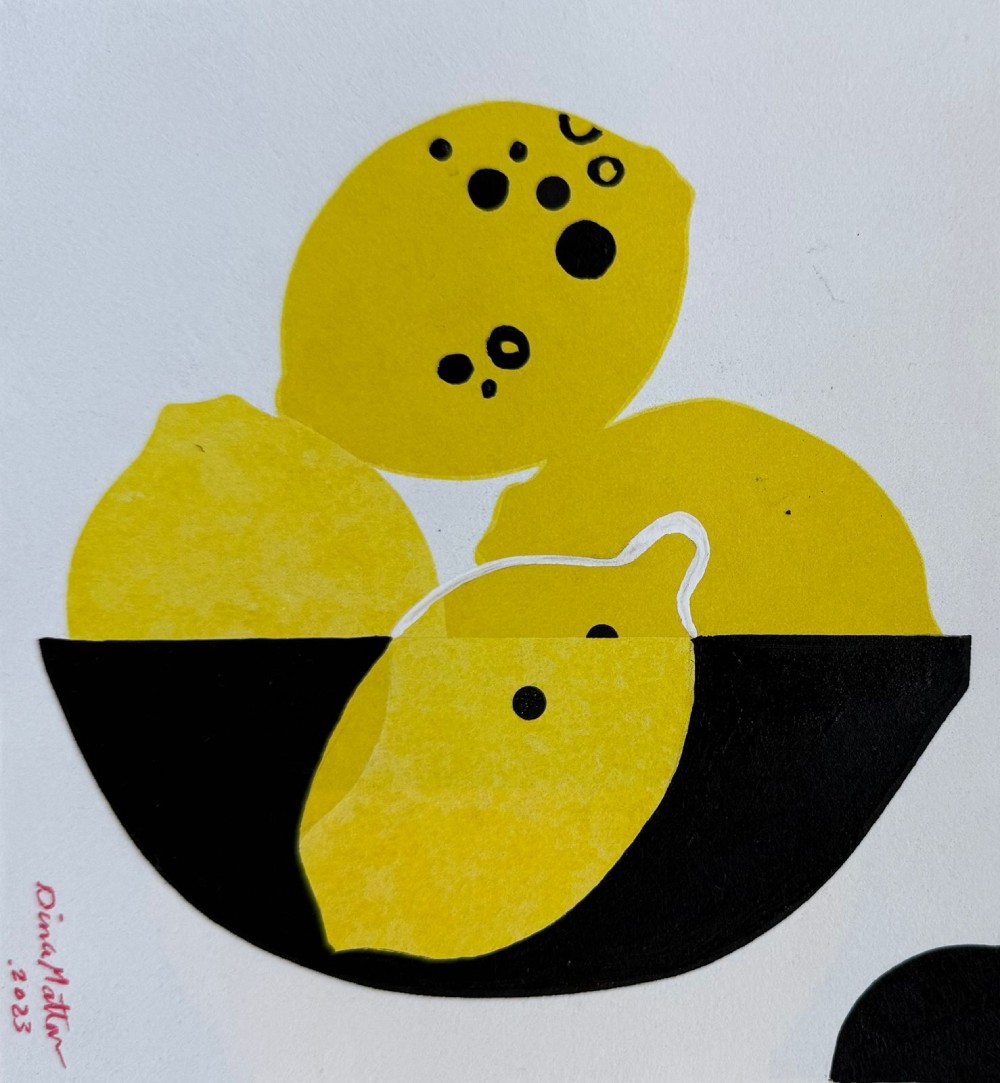 Dina Mattar Memories , 2023 Acrylic on canvas 15x15 cm Available