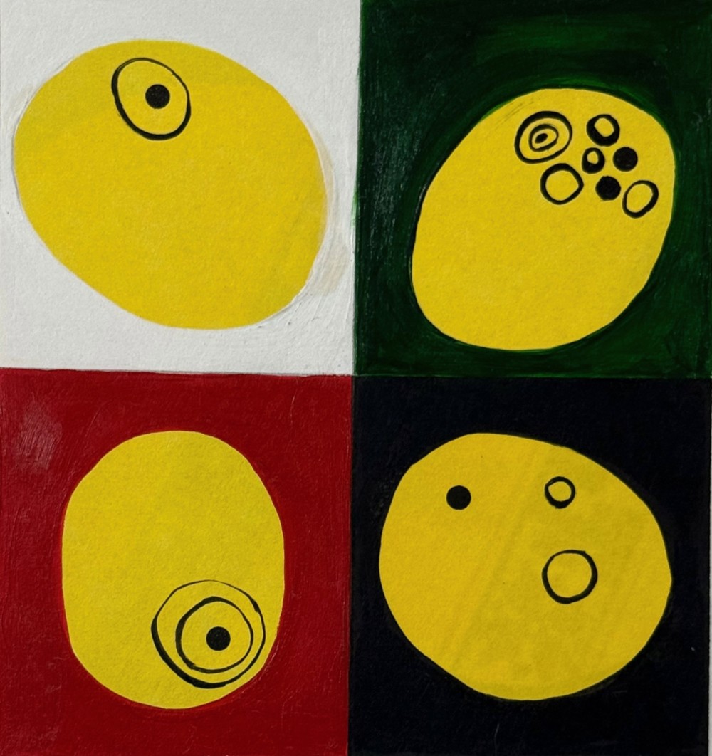 Dina Mattar Memories , 2023 Acrylic on canvas 15x15 cm Available