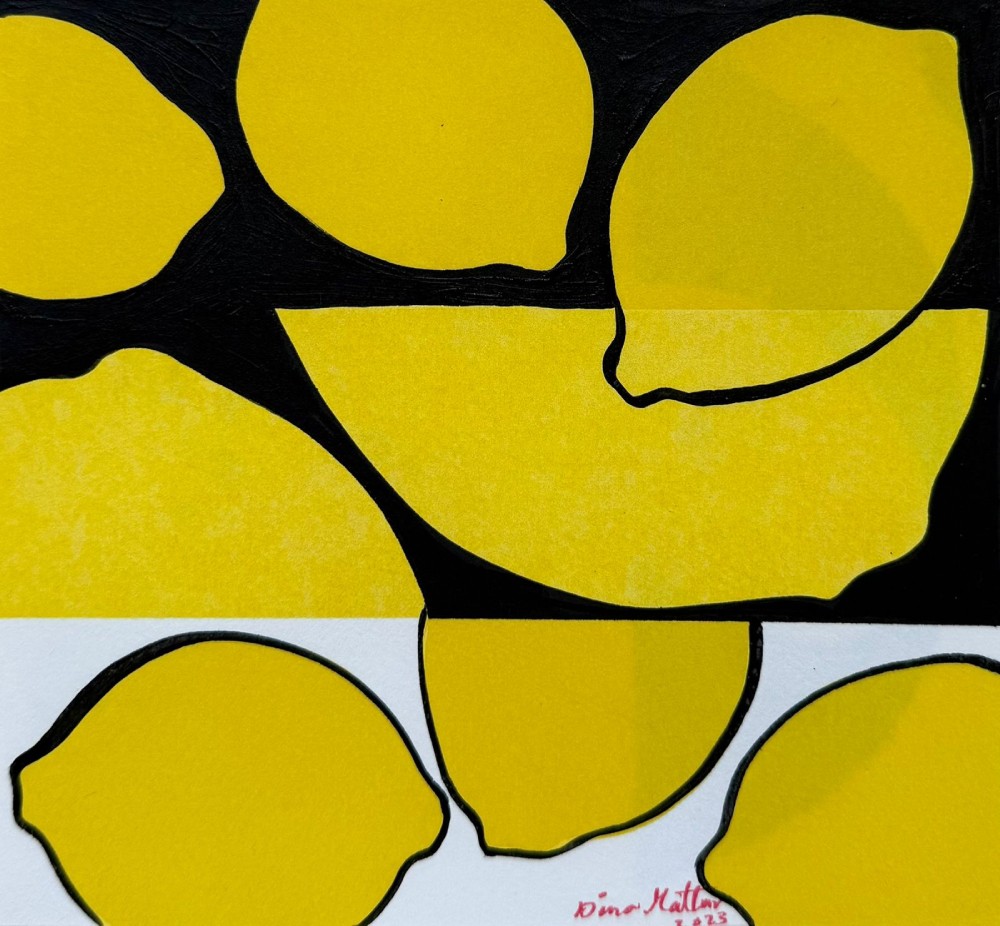 Dina Mattar Memories , 2023 Acrylic on canvas 15x15 cm Sold