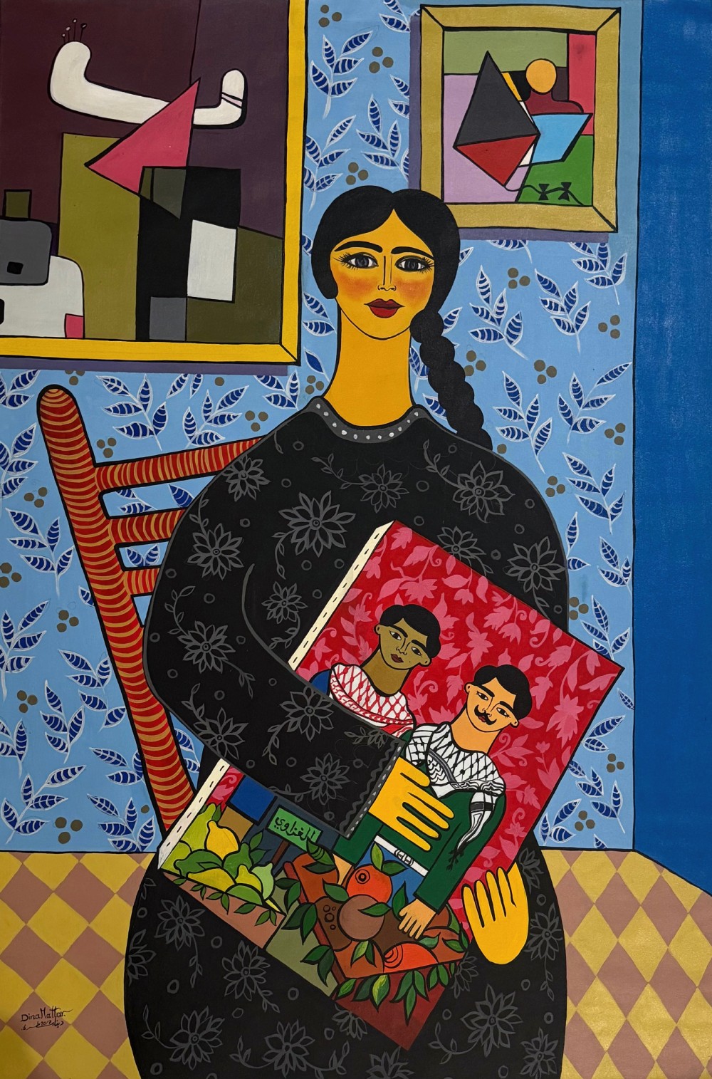 Dina Mattar My Studio , 2016 Acrylic on canvas 100x130 cm Available