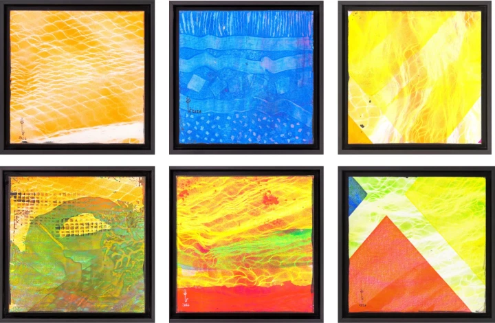 Najat makki Colorful Rhythms , 2026 Mixed media on canvas
